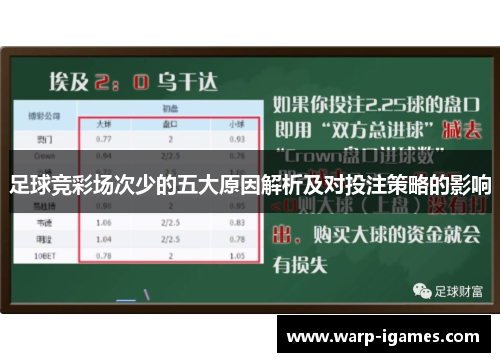 足球竞彩场次少的五大原因解析及对投注策略的影响 足球竞彩场次少的五大原因解析及对投注策略的影响